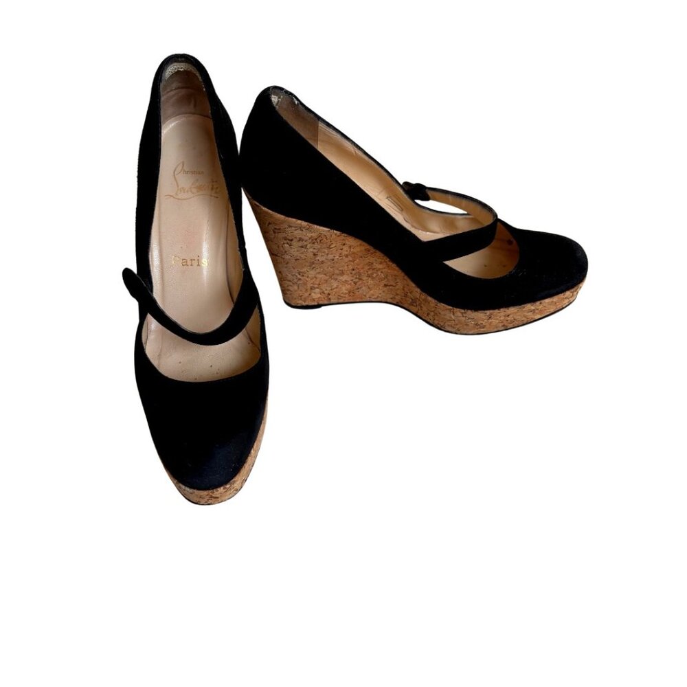 Christian Louboutin Suede Wedges